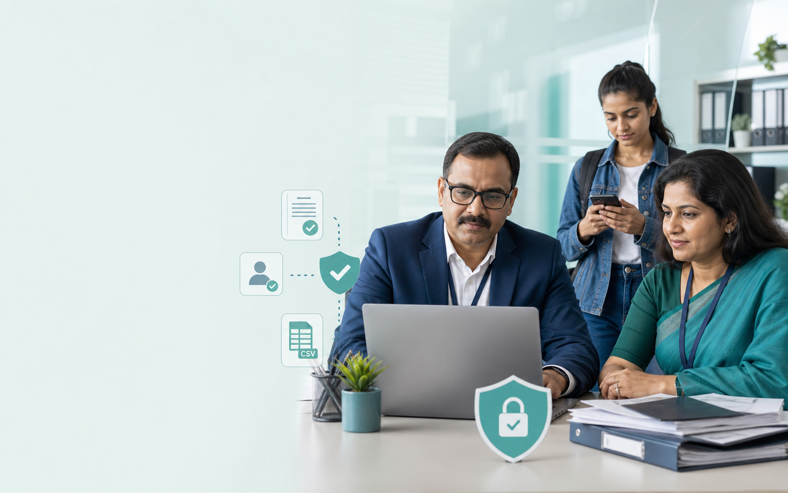 University administrators managing secure digital student credentials and CSV records