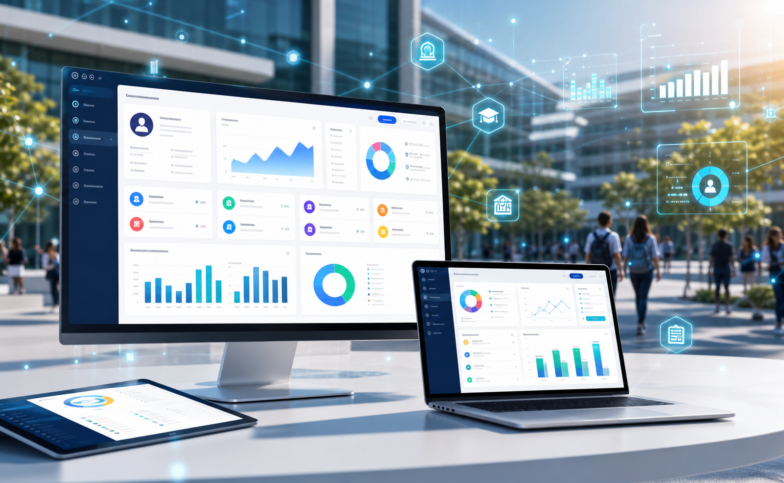 Data driven decision making ERP dashboard visual